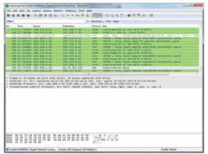 نرم افزار Wireshark Protocol Analyzer