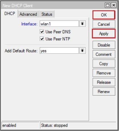 تنظیم کردن IP میکروتیک از طریق DHCP Client