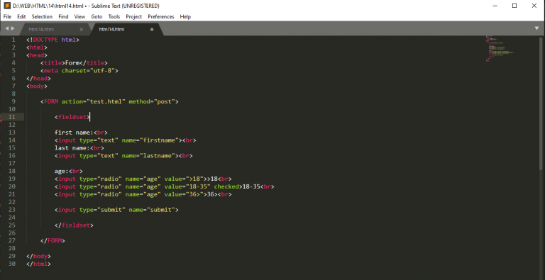 آموزش ساخت فرم در html
