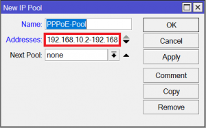 تنظیم کردن pppoe server