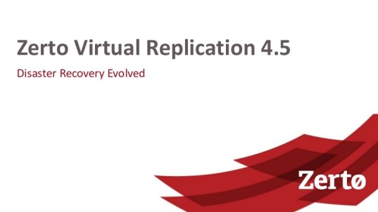 Zerto Virtual Replication VMware 4 Software
