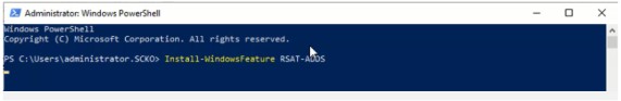 Install-WindowsFeature RSAT-ADDS